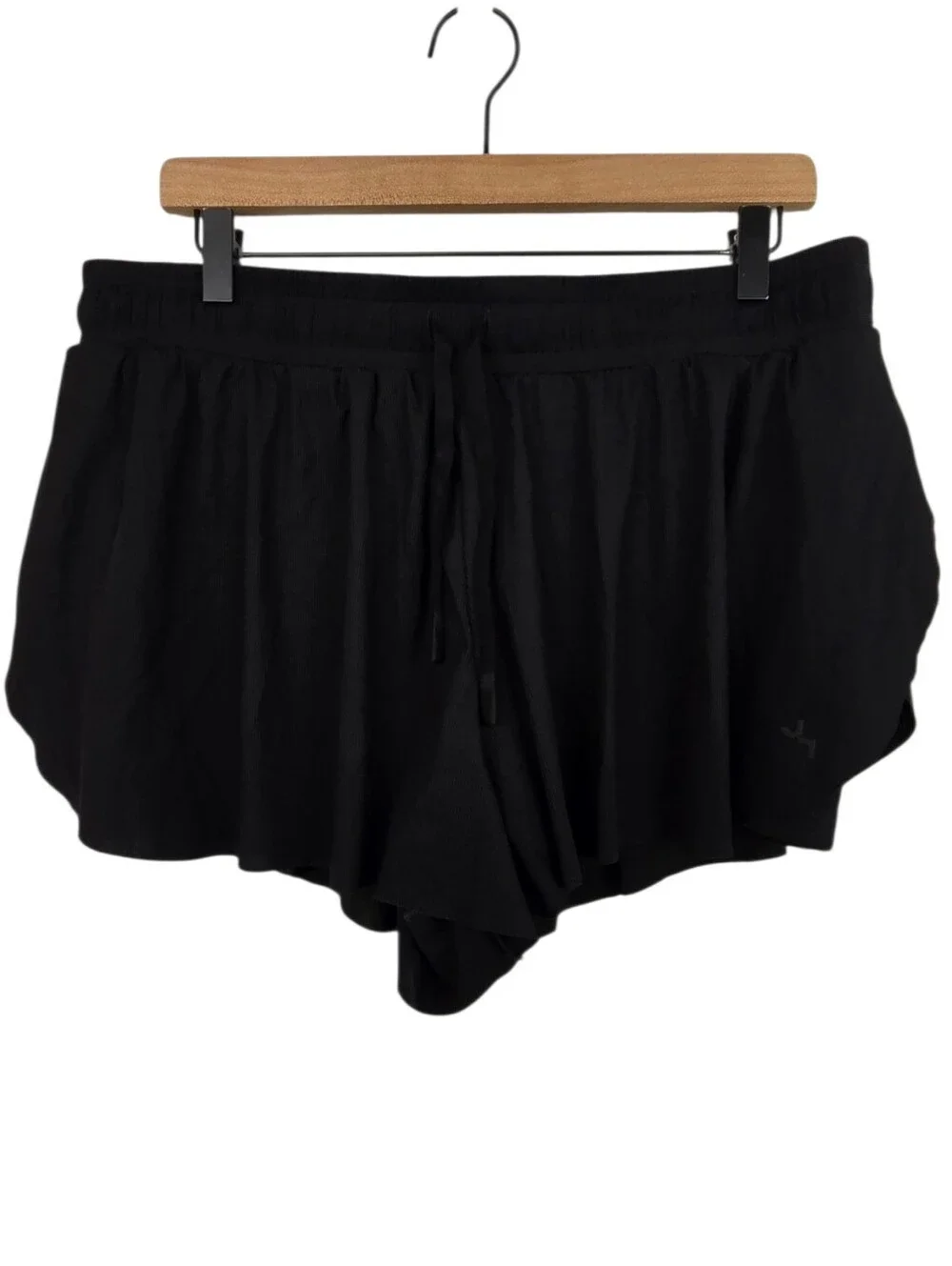 JOY LAB Black 2-in-1 Flowy Running Shorts Size Large Athletic Activewear